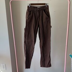 Garage Women's Chocolate Brown Wide Leg Jeans